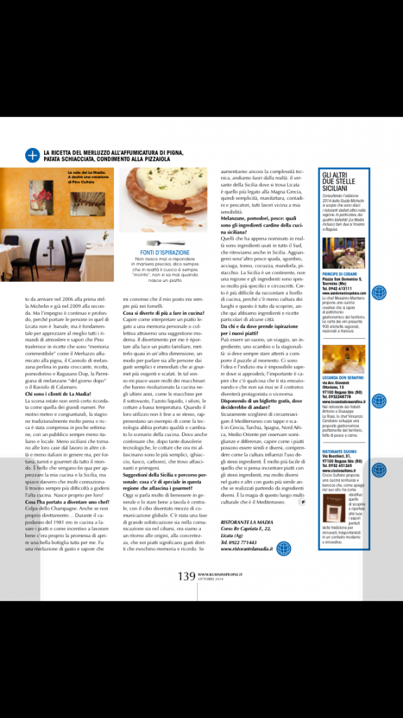 pino cuttaia business people ottobre 2014 pag 139