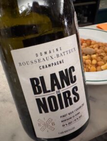 Champagne Rousseaux-Batteux Montagne de Reims Grand Cru “Blanc de Noirs” EB